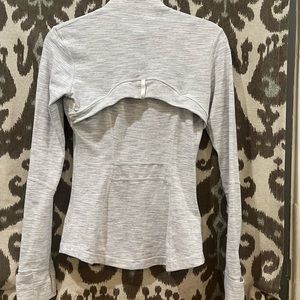 Lululemon Define Jacket. Size 4 white with gray
